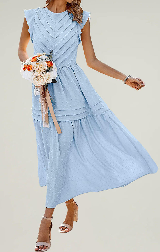 Womens Summer Maxi Dress Light Blue 01